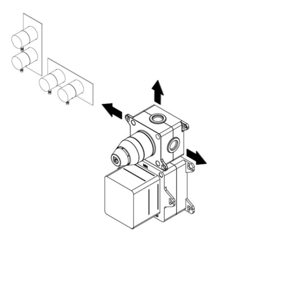 Внутренняя часть, Ritmonio, назначение-смеситель для душа термостатический, не окрашен