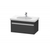 Тумба под раковину, Duravit, Ketho, шгв 800*455*410, раковина-необходимо заказать, цвет-графит матовый
