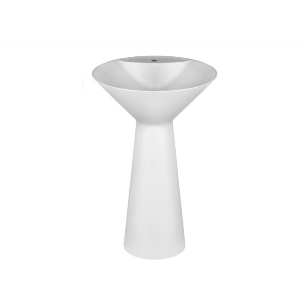 Раковина, Gessi, Cono, шгв 546*546*900, отверстия для смесителя-1, цвет -матовый белый