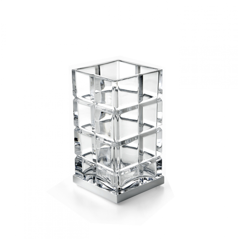 Стакан, 3SC, Palace, шгв 75*75*140, цвет-никель сатинированный матовый