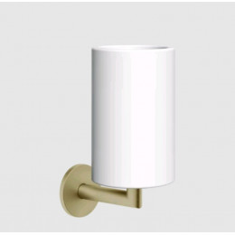 Стакан, Gessi, шгв 75*107*172, цвет-белый/Brushed Brass PVD