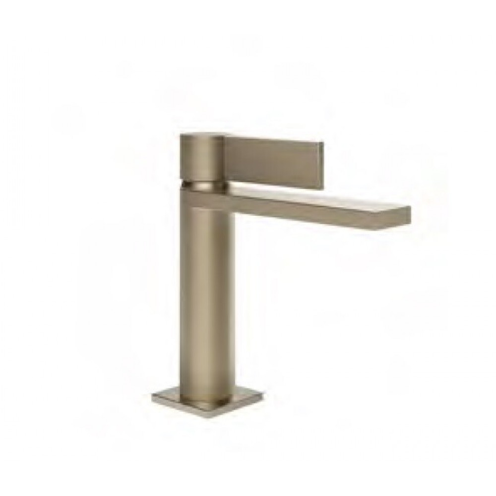 Смеситель для раковины, Gessi, Inverso Diamantato, цвет-Brushed Brass PVD