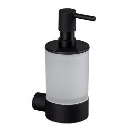 Дозатор для жидкого мыла, Splendy, Passion, нажимной сверху, шгв 73*106*181, цвет дозатора-черный матовый