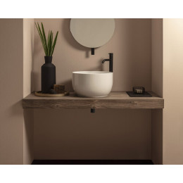 Раковина, Globo, T-EDGE, шгв 380*380*210, отверстия для смесителя-отсутствуют, CERASLIDE, BATAFORM, цвет-белый