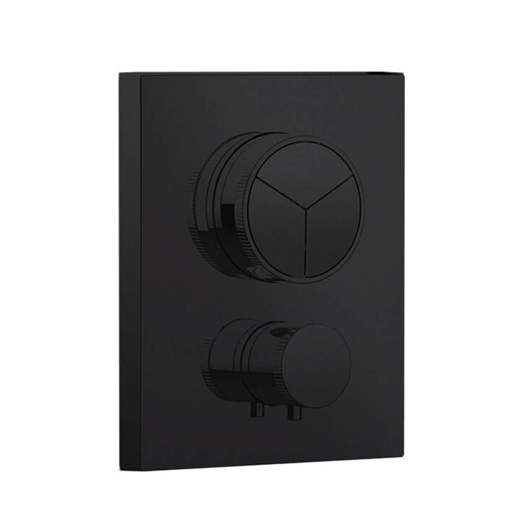 Смеситель для душа, Almar, Core, на 3 потребителя, цвет-черный матовый (Товар заказной, возврату не подлежит)