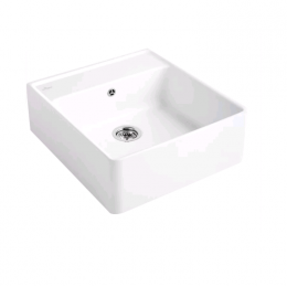 Мойка, Villeroy&Boch, Kitchen, шгв 595*630*220, отверстия для смесителя-отсутствуют, CeramicPlus, цвет-белоснежный (Snow White)