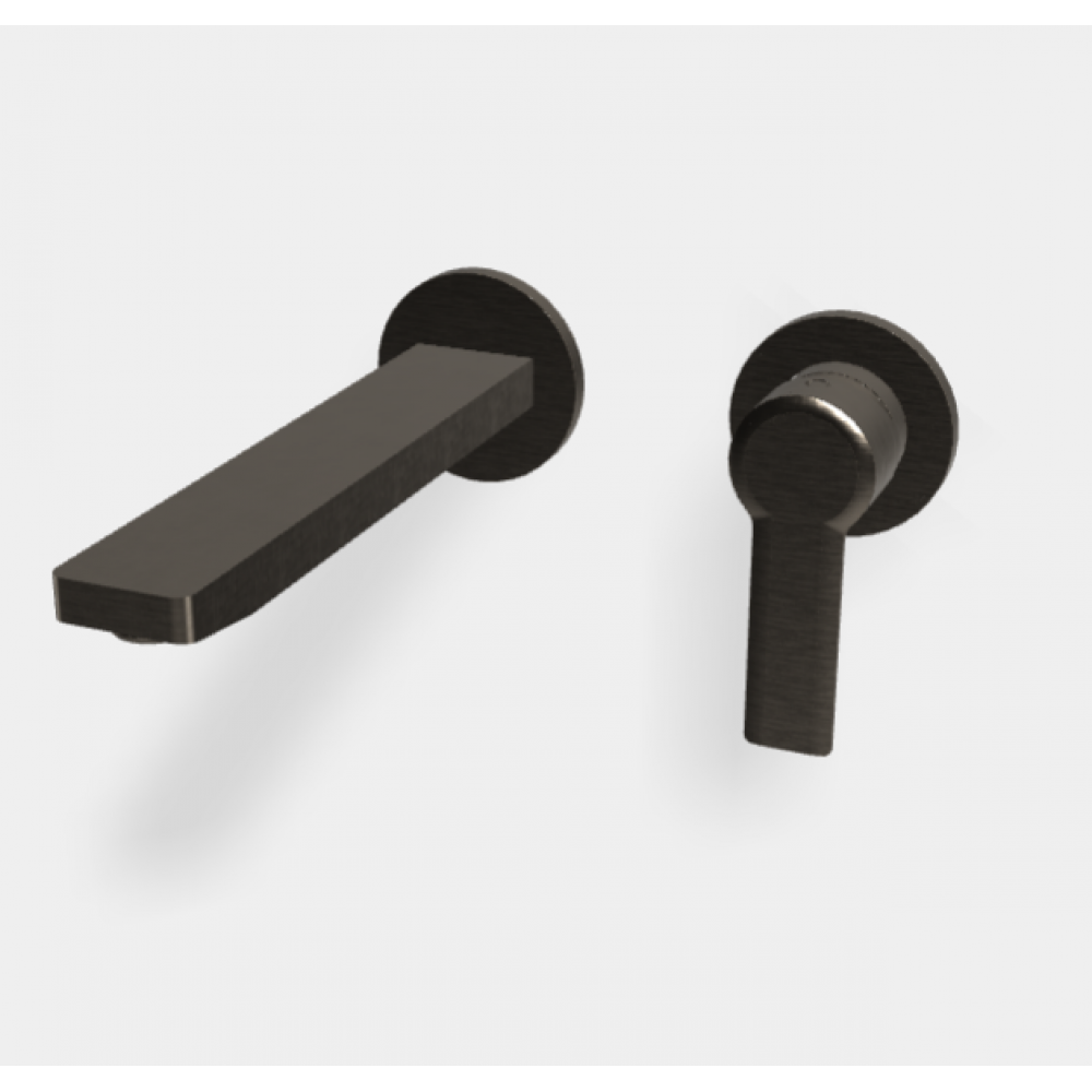 Смеситель для раковины, Fima Carlo Frattini, Mast, цвет-брашированный черный хром