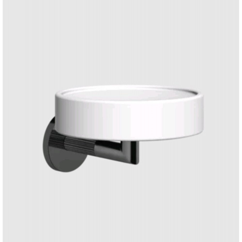 Мыльница, Gessi, Ingranaggio, шгв 115*127*79, цвет-белый/Black Metal PVD