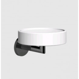 Мыльница, Gessi, Ingranaggio, шгв 115*127*79, цвет-белый/Black Metal PVD