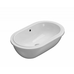 Раковина, Globo, FORTY3, шгв 600*370*200, отверстия для смесителя-отсутствуют, цвет-белый