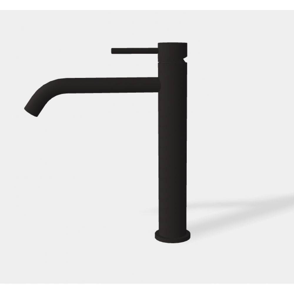 Смеситель для раковины, Fima Carlo Frattini, Spillo Up, цвет-черный матовый