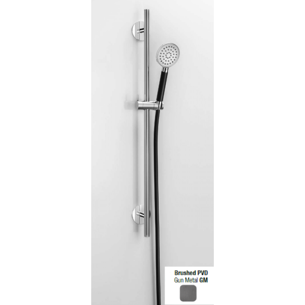 Душевой гарнитур, Almar, Sliding Rails set, 90*224, цвет-Gun Metal Brushed PVD (Товар заказной, возврату не подлежит)