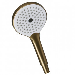 Ручной душ, Splendy, Sense C, 130, цвет-золото матовое (брашированное)/белый