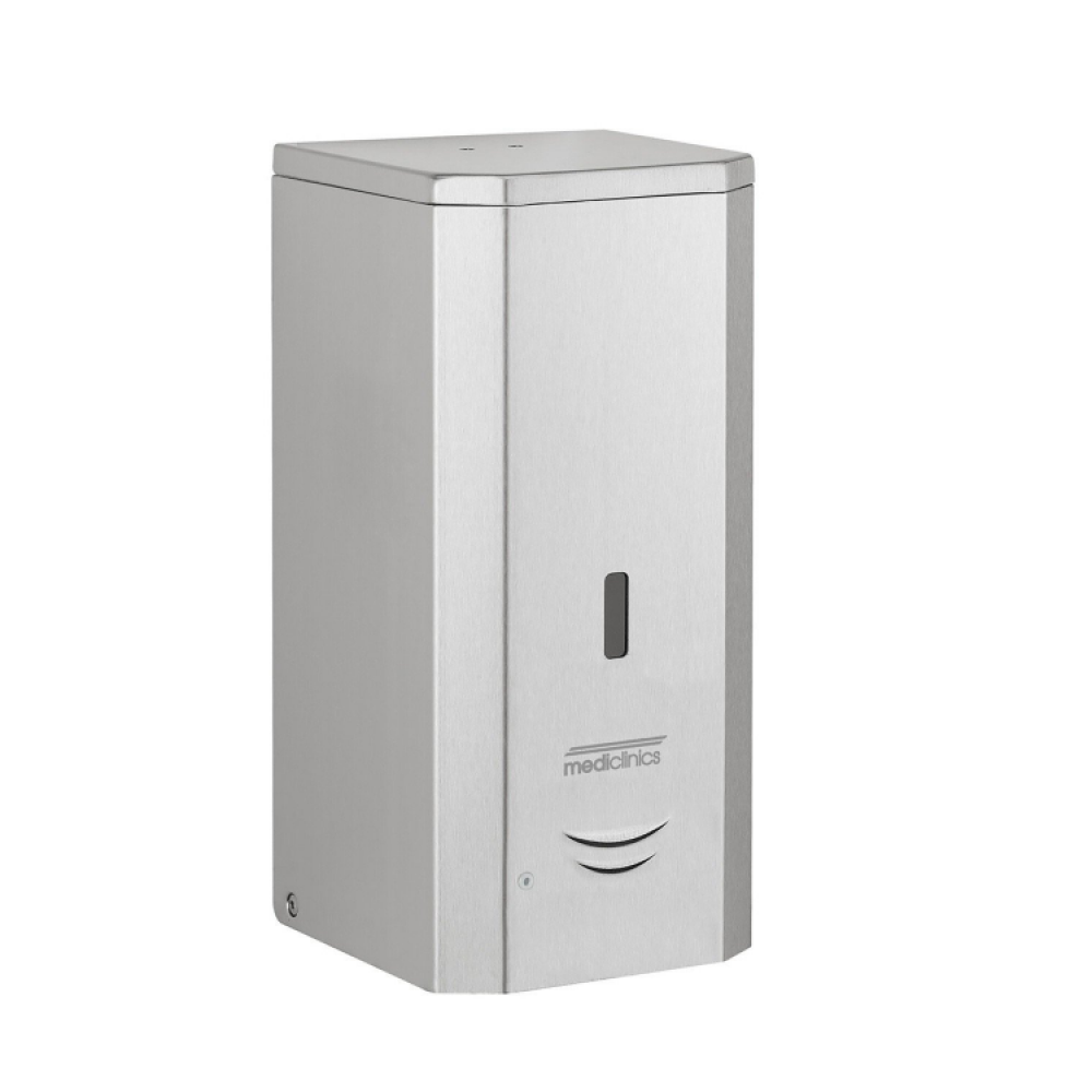 Дозатор для жидкого мыла, Mediclinics, шгв 110*120*240, цвет дозатора-сталь глянцевая