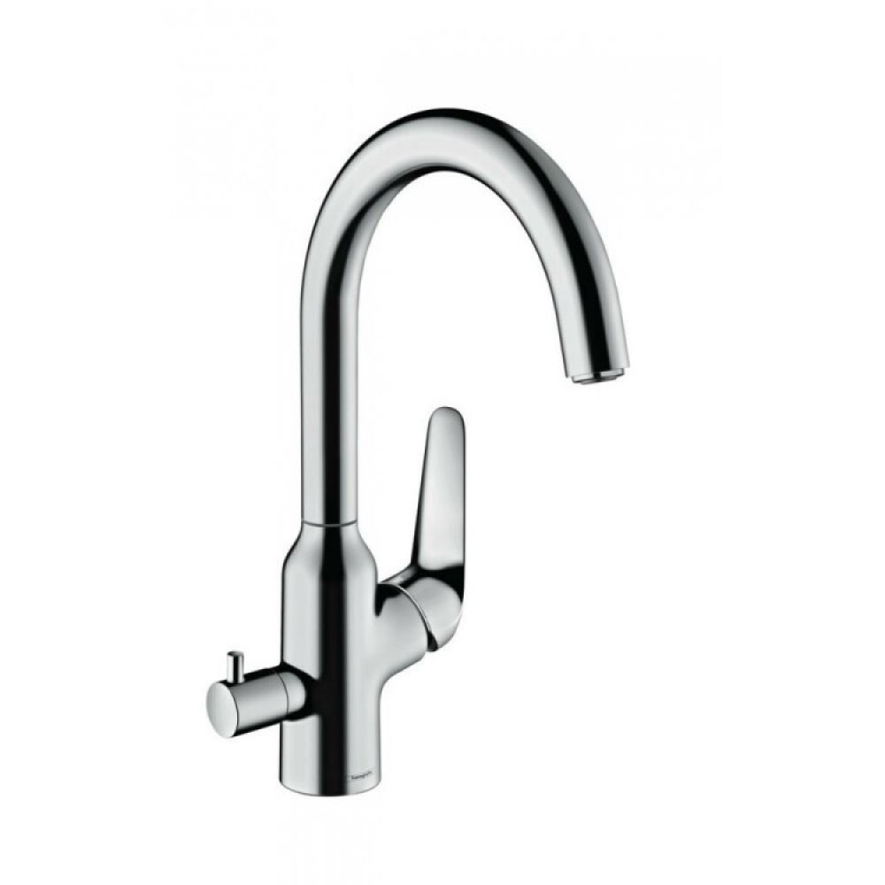 Смеситель для кухни, Hansgrohe, Focus M42, с запорным вентилем, цвет-хром