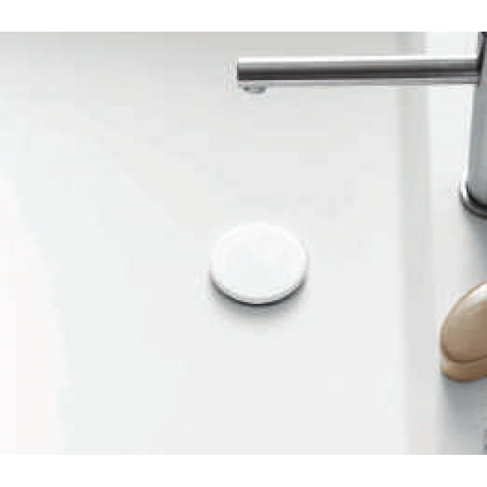 Донный клапан, ARBI, для раковин, цвет-белый матовый