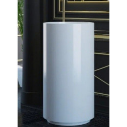 Раковина, Salini, Armonia, шгв 450*450*850, отверстия для смесителя-отсутствуют, D604, цвет-белый глянцевый