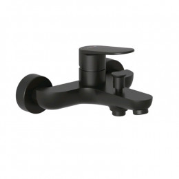 Смеситель для ванны и душа, Kludi, X1, цвет-чёрный матовый