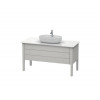 Тумба для консоли, Duravit, Luv, шгв 1338*570*743, раковина-необходимо заказать, цвет-скандинавский белый шелковисто-матовый