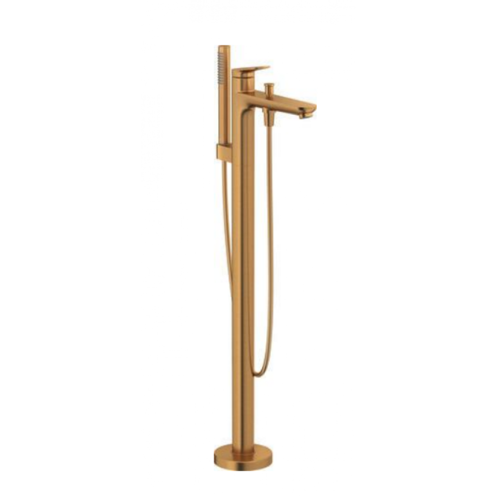 Смеситель для ванны и душа, Duravit, Wave, цвет-бронза брашированная (Brushed bronze)