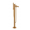 Смеситель для ванны и душа, Duravit, Wave, цвет-бронза брашированная (Brushed bronze)