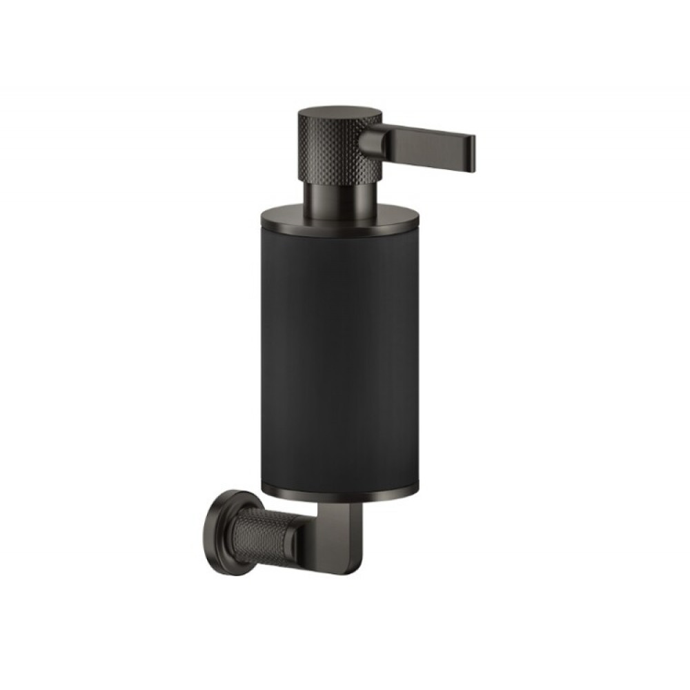 Дозатор для жидкого мыла, Gessi, Inciso, шгв 75*147*230, цвет-Antique Brass/черный