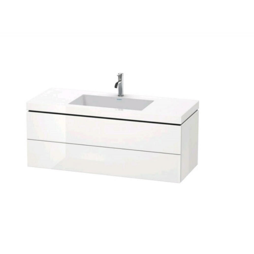 Тумба под раковину, Duravit, L-Cube, шгв 1200*480*500, раковина-в комплекте, цвет-белый глянцевый