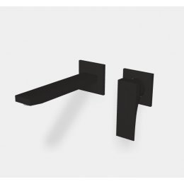 Смеситель для раковины, Fima Carlo Frattini, Zeta, цвет-черный матовый