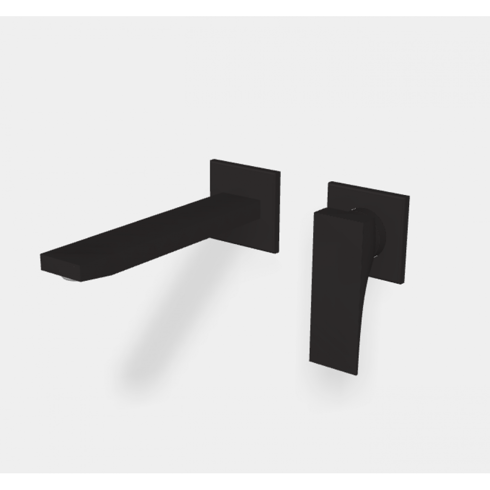 Смеситель для раковины, Fima Carlo Frattini, Zeta, цвет-черный матовый