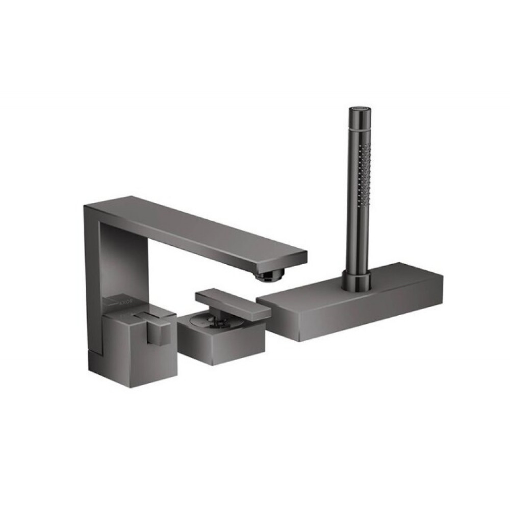 Смеситель для ванны и душа, Axor, Axor Edge, цвет-полированный черный хром