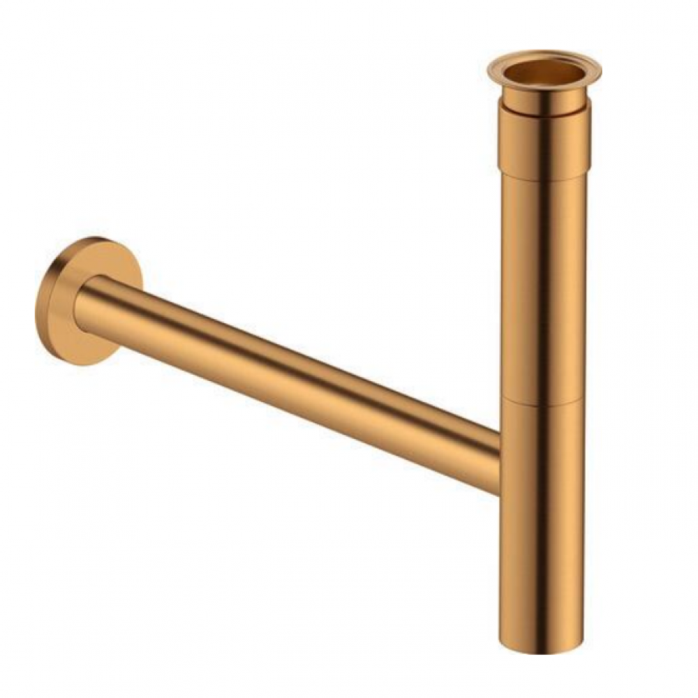 Сифон, Duravit, бутылочный, цвет-бронза брашированная (Brushed bronze)