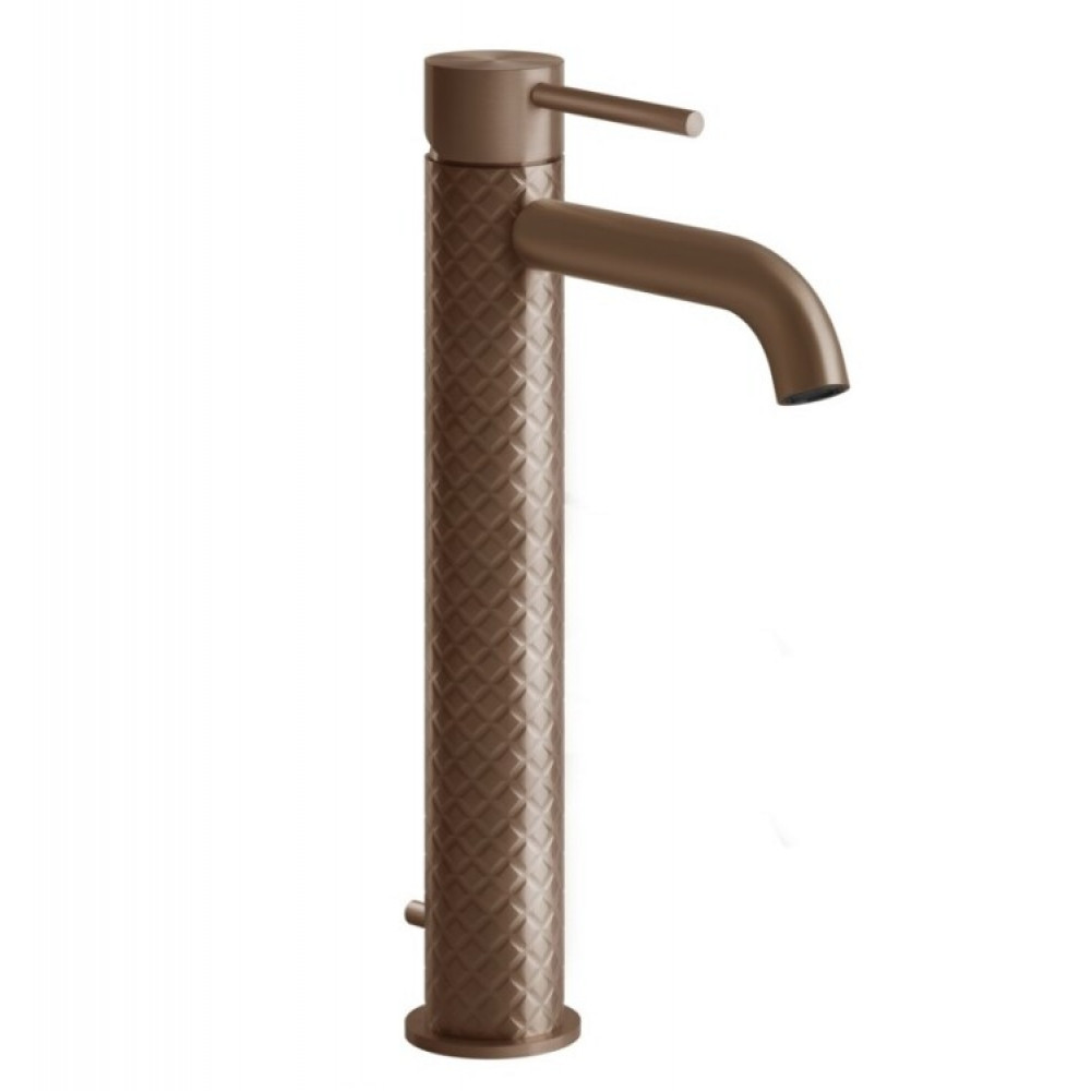 Смеситель для раковины, Gessi, 316 Intreccio, цвет-Copper Brushed PVD