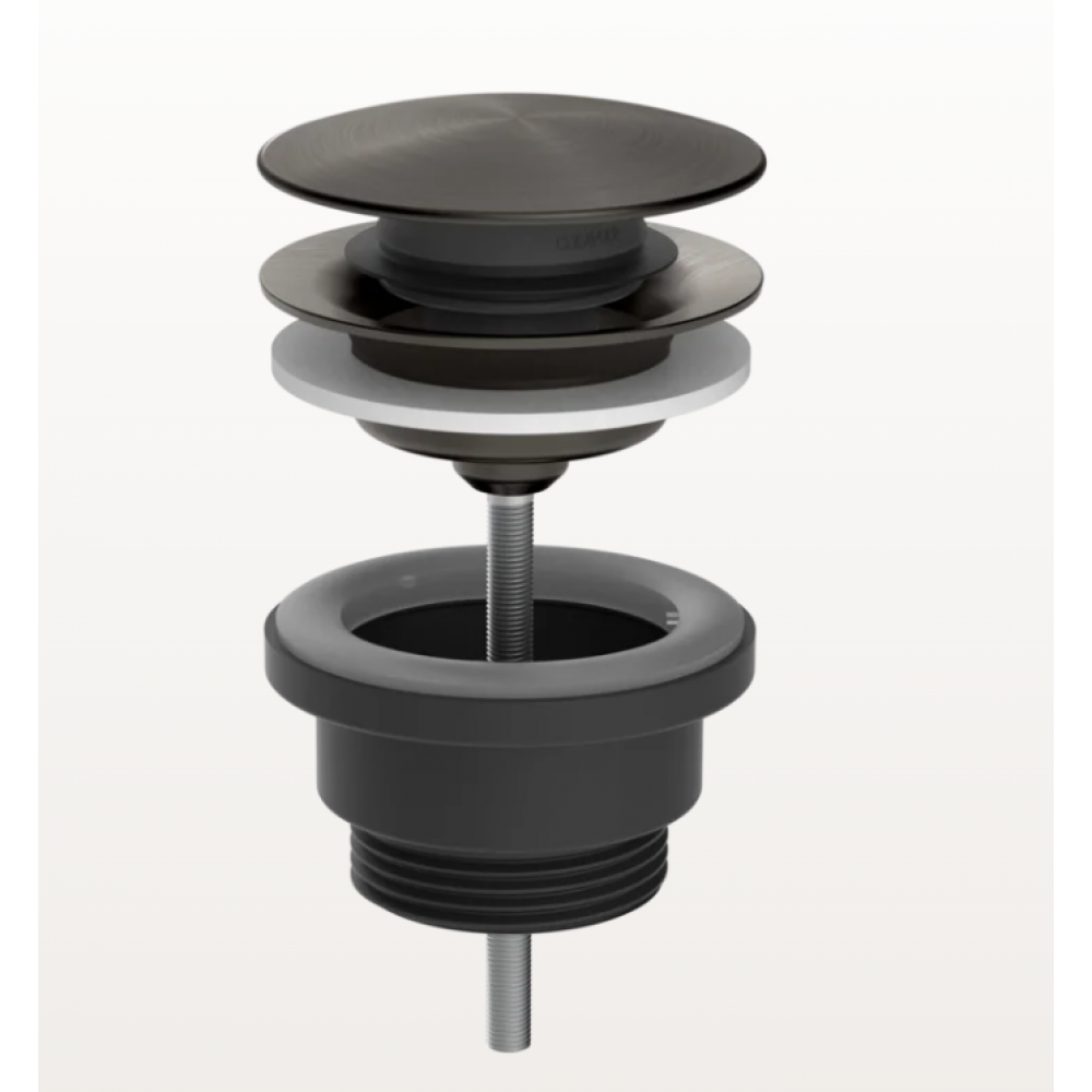 Донный клапан, Gessi, 1 1/4, диаметр, мм-66, для раковины, цвет-Black Metal Brushed PVD