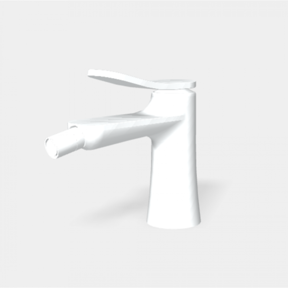 Смеситель для биде, Fima Carlo Frattini, Flo', цвет-белый матовый