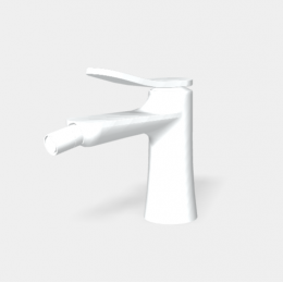 Смеситель для биде, Fima Carlo Frattini, Flo', цвет-белый матовый