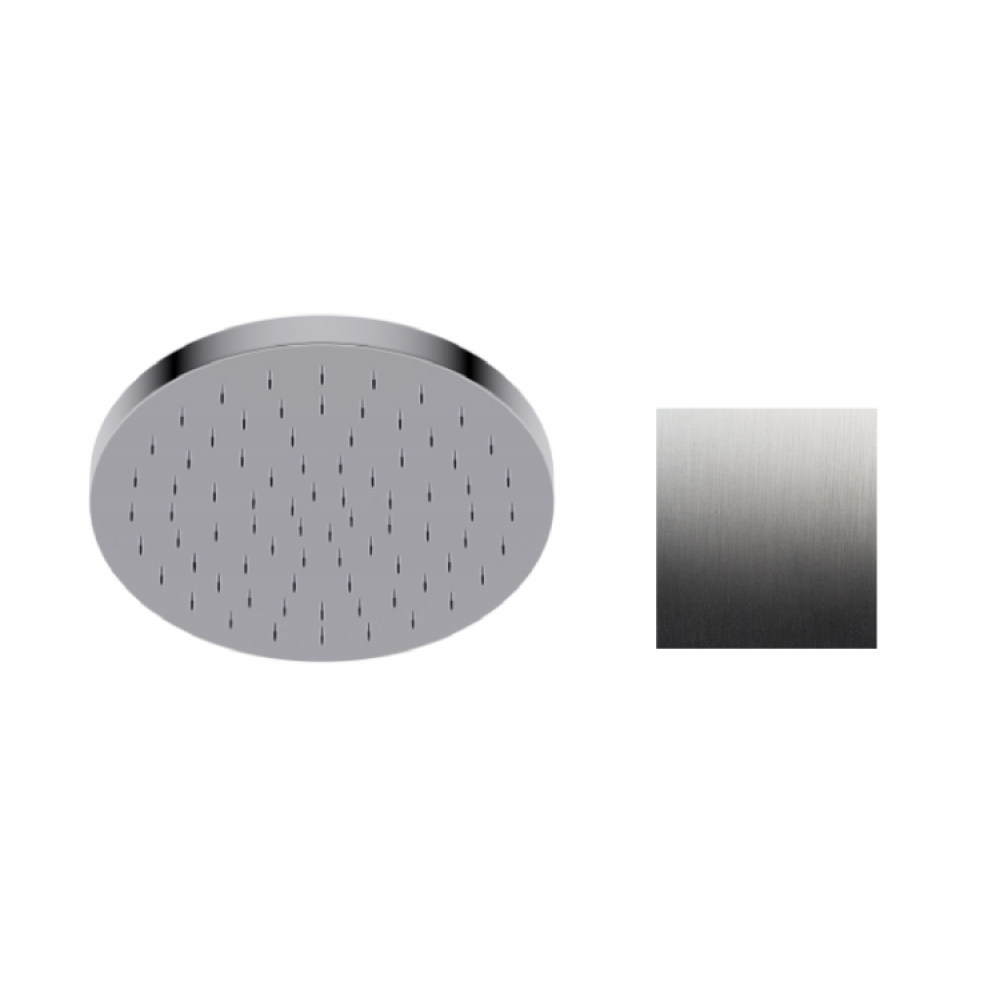 Верхний душ, Ritmonio, 250*250, цвет-Brushed Black Chrome