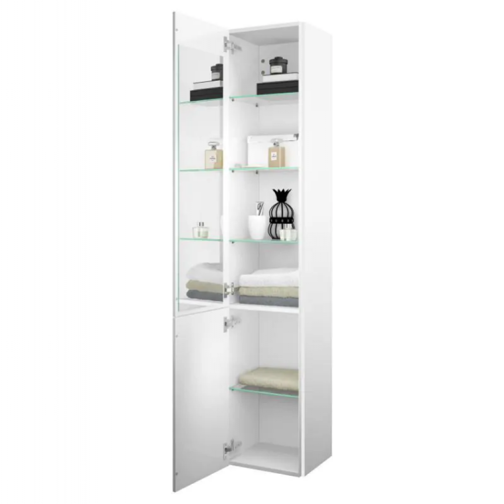 Шкаф-пенал, Burg, Iveo, шгв 350*320*1760, петли-слева, цвет-белый