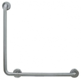 Поручень, Nofer, угловой, шв 600*600, цвет-нержавеющая сталь матовая