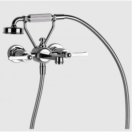 Смеситель для ванны и душа, Gessi, VENTI20, цвет-хром