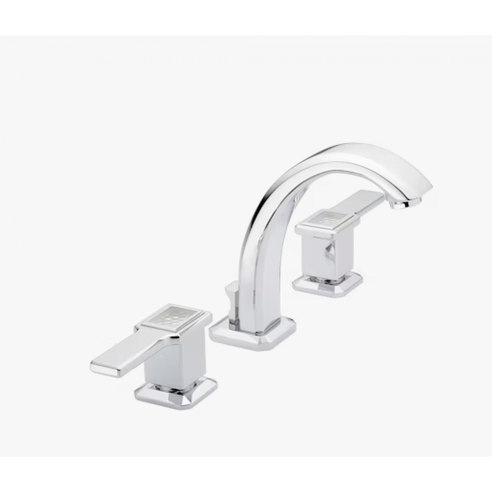 Смеситель для раковины, THG, Metropolis Clear crystal with lever, цвет-никель