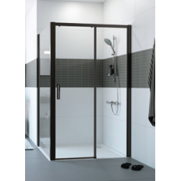 Дверь, Huppe, Design Pure, шв 1255*2000, петли-слева, серебристый глянцевый, цвет стекла-прозрачный