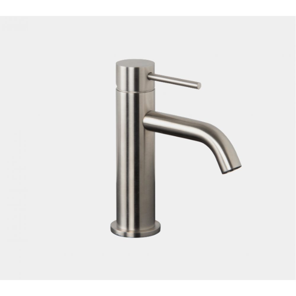 Смеситель для раковины, Fima Carlo Frattini, Spillo Steel, цвет-нержавеющая сталь