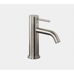 Смеситель для раковины, Fima Carlo Frattini, Spillo Steel, цвет-нержавеющая сталь