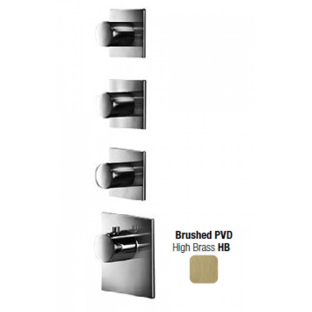 Смеситель для душа, Almar, Water Control High Flow, на 3 потребителя, цвет-High Brass Brushed PVD (Товар заказной, возврату не подлежит)