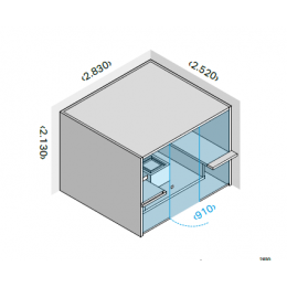 Сауна, Effe, Air 120, вгш 2130*2520*2830