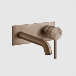 Смеситель для раковины, Gessi, 316 Intreccio, цвет-Copper Brushed PVD