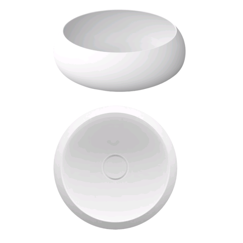 Раковина, Bette, BetteCraft, шгв 450*450*120, отверстия для смесителя-отсутствуют, цвет-Salvia