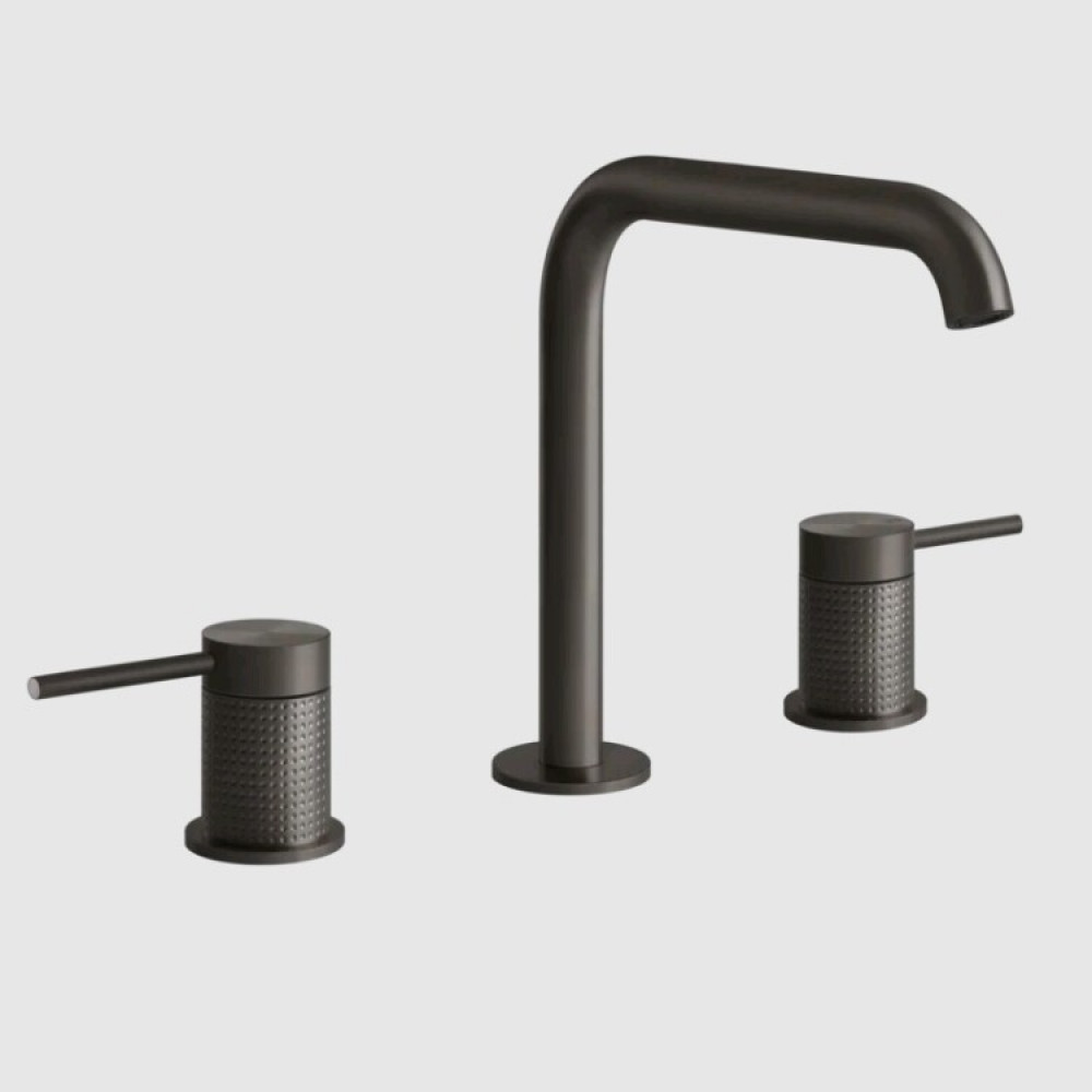Смеситель для раковины, Gessi, 316 Cesello, цвет-Black Metal Brushed PVD