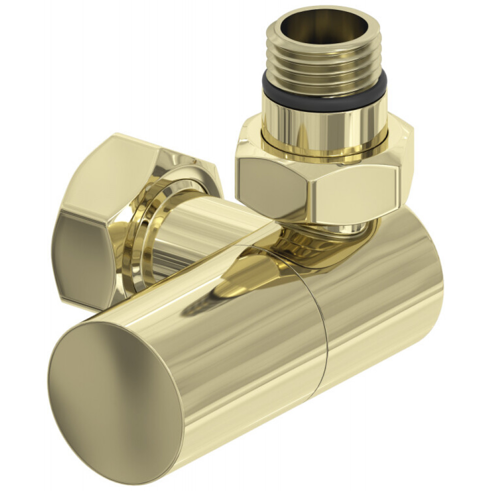 Вентиль, Сунержа, 3D, G 1/2" НР х G 3/4" НГ, правый, цилиндр, цвет-шампань