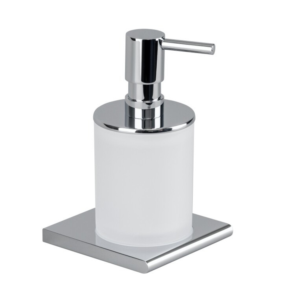 Дозатор для жидкого мыла, Splendy, Inspiration R, нажимной сверху, шгв 95*100*161.5, цвет дозатора-хром